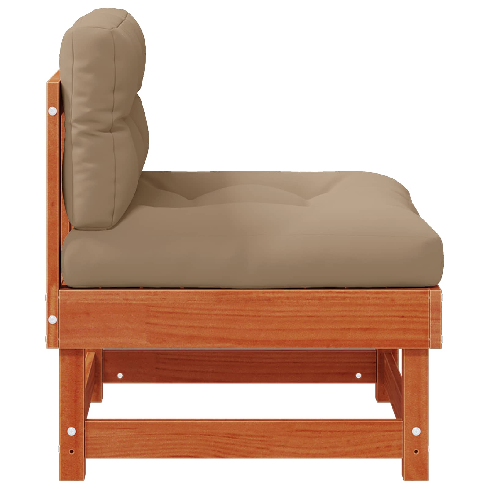 Καναπές Κήπου μεσαίου μεγέθους Στερεό πεύκο Κερωμένο Καφέ - Pakobazaar