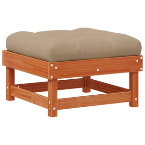 Υποπόδιο κήπου Στερεό πεύκο Κερωμένο Καφέ - Pakobazaar
