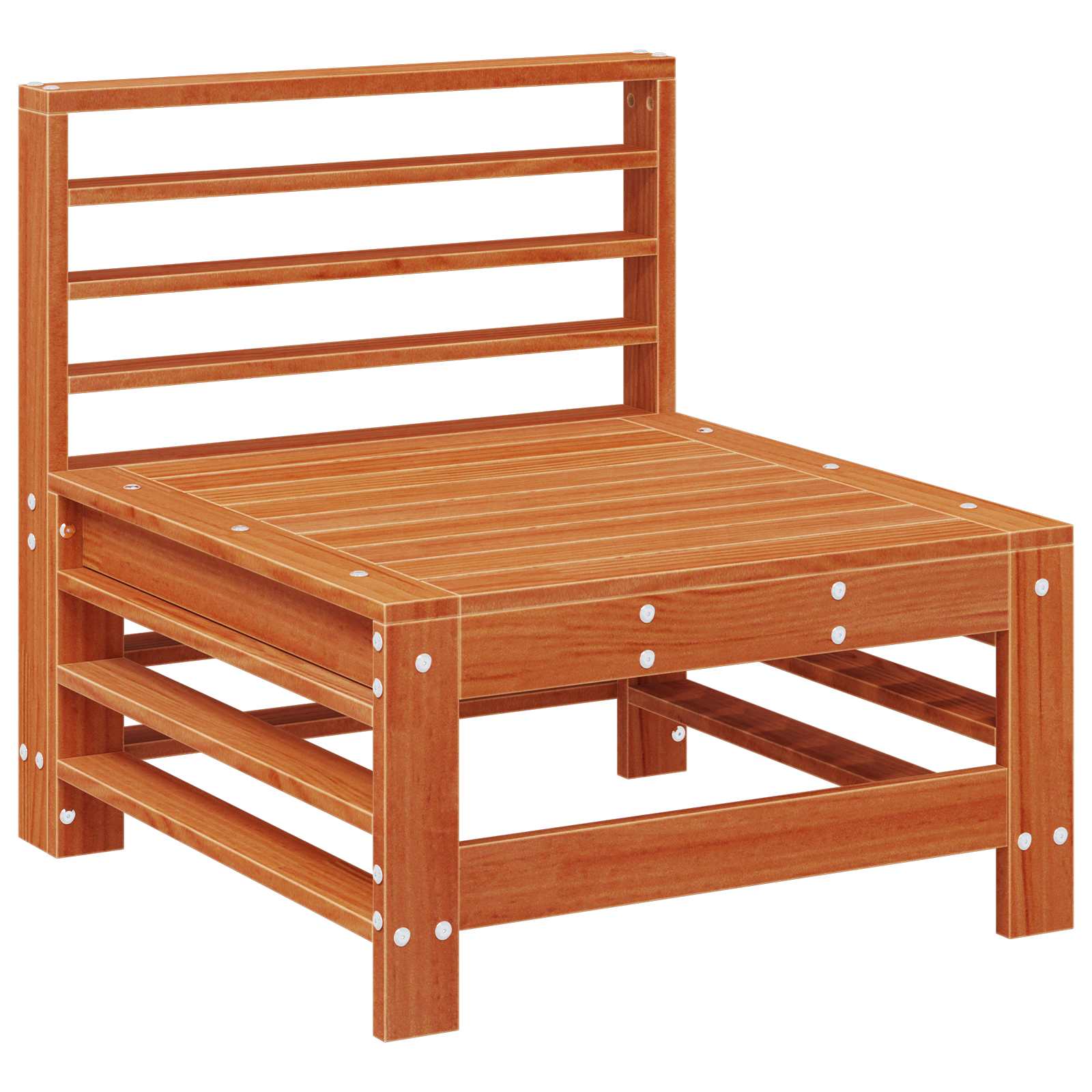 Καναπές Κήπου μεσαίου μεγέθους Στερεό πεύκο Κερωμένο Καφέ - Pakobazaar