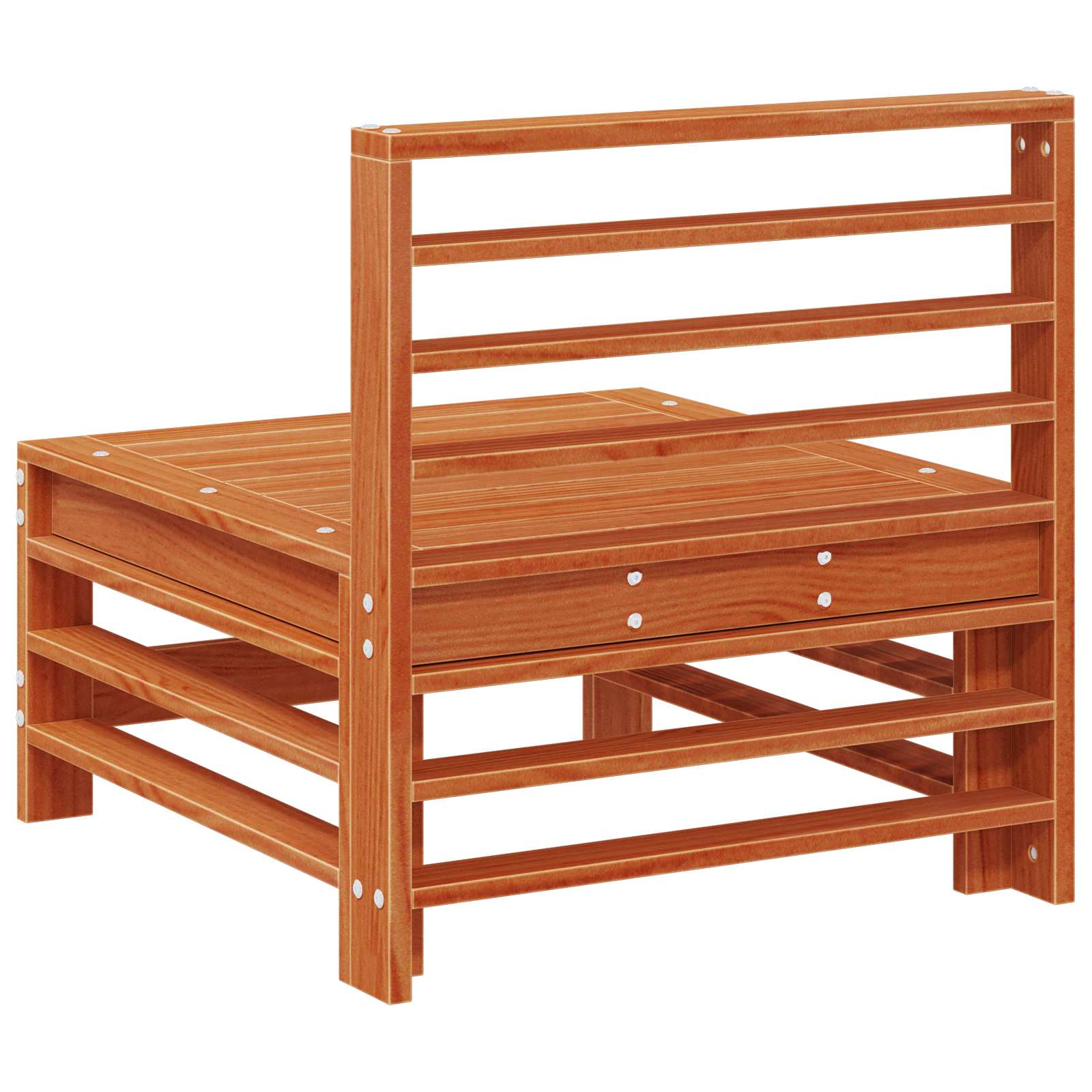 Καναπές Κήπου μεσαίου μεγέθους Στερεό πεύκο Κερωμένο Καφέ - Pakobazaar