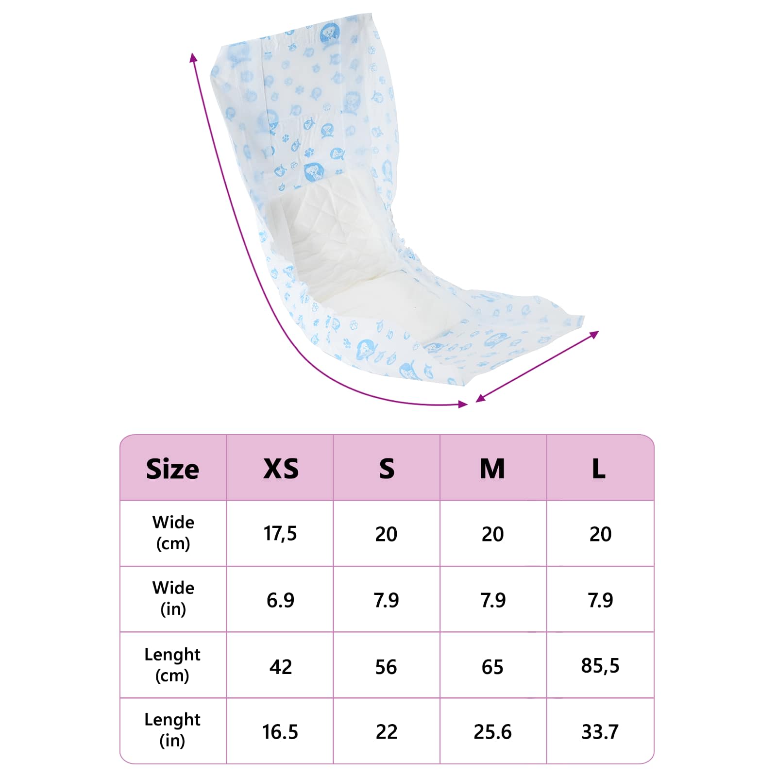 ΙΑΤΡΟΦΑΡΜΑΚΕΥΤΙΚΗ ΠΑΝΑ ΣΚΥΛΟΥ ΑΡΣΕΝΙΚΟΥ 30 pcs Λευκός XS - Pakobazaar