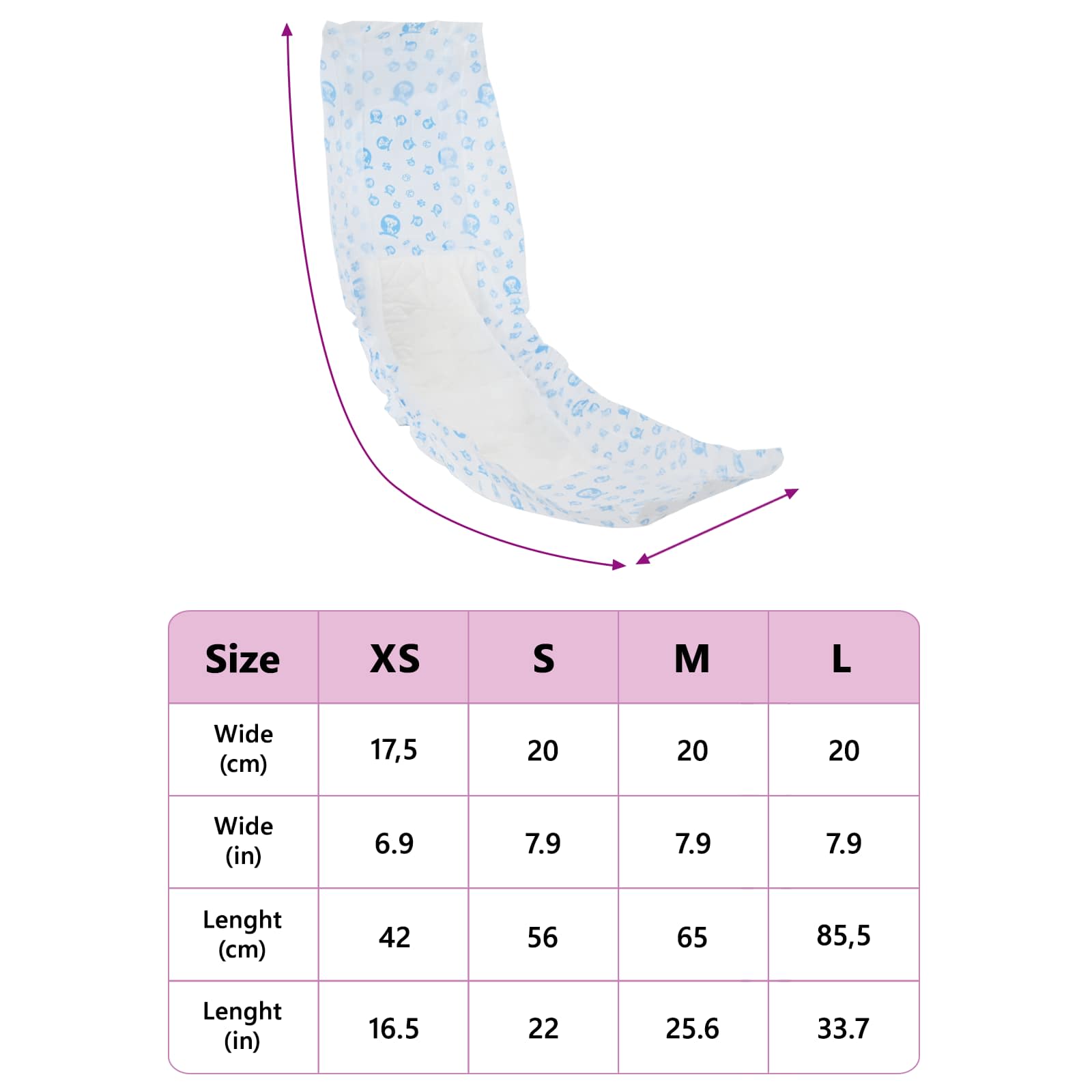 ΙΑΤΡΟΦΑΡΜΑΚΕΥΤΙΚΗ ΠΑΝΑ ΣΚΥΛΟΥ ΑΡΣΕΝΙΚΟΥ 50 pcs Λευκός M - Pakobazaar