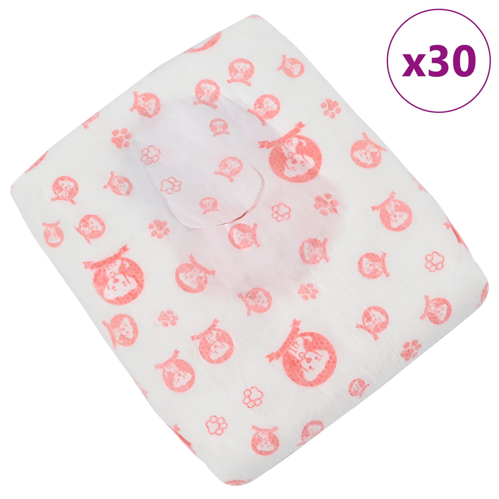 Μίας χρήσης πάνα σκύλου θηλυκή 30 pcs Λευκός XS