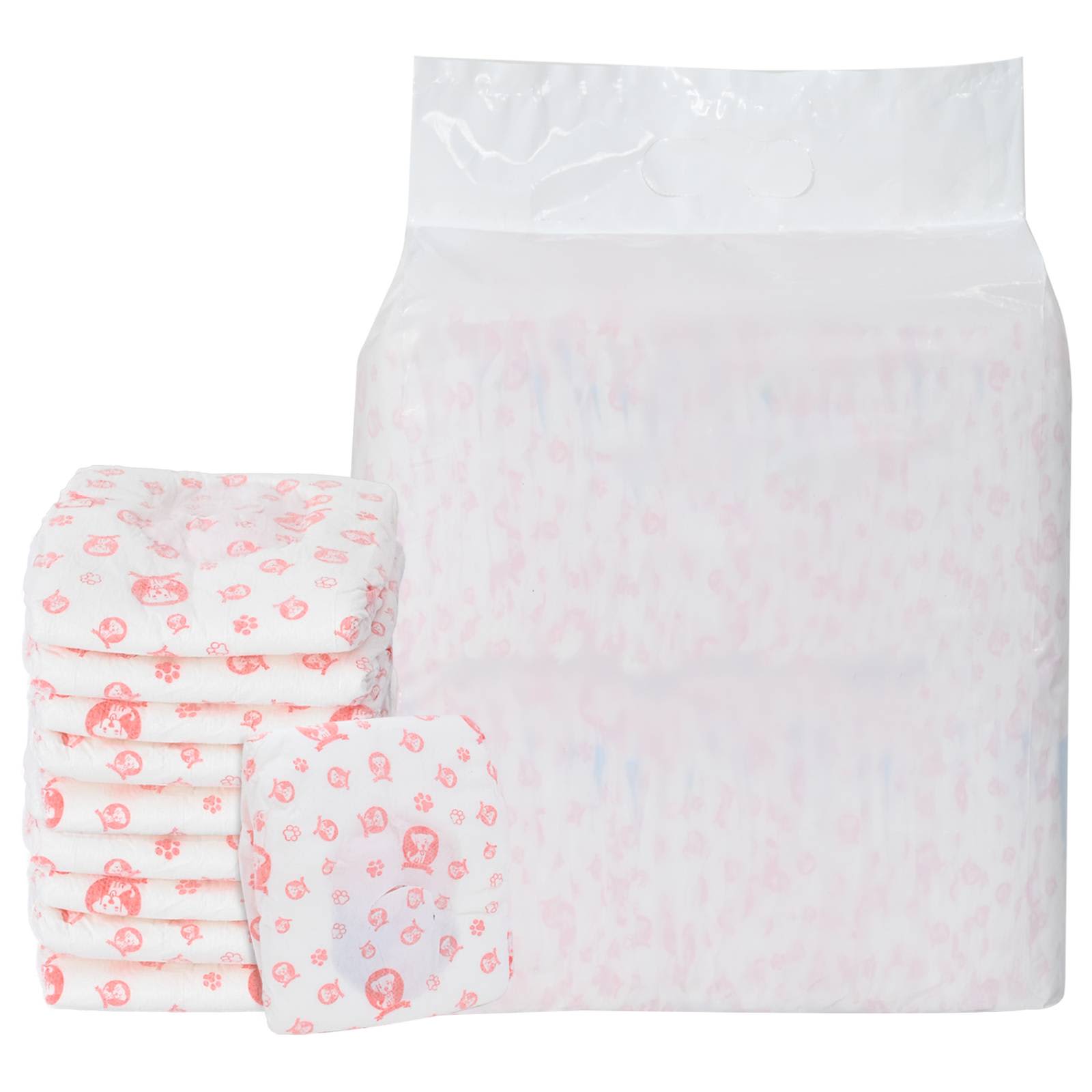 Μίας χρήσης πάνα σκύλου θηλυκή 50 pcs Λευκός S - Pakobazaar