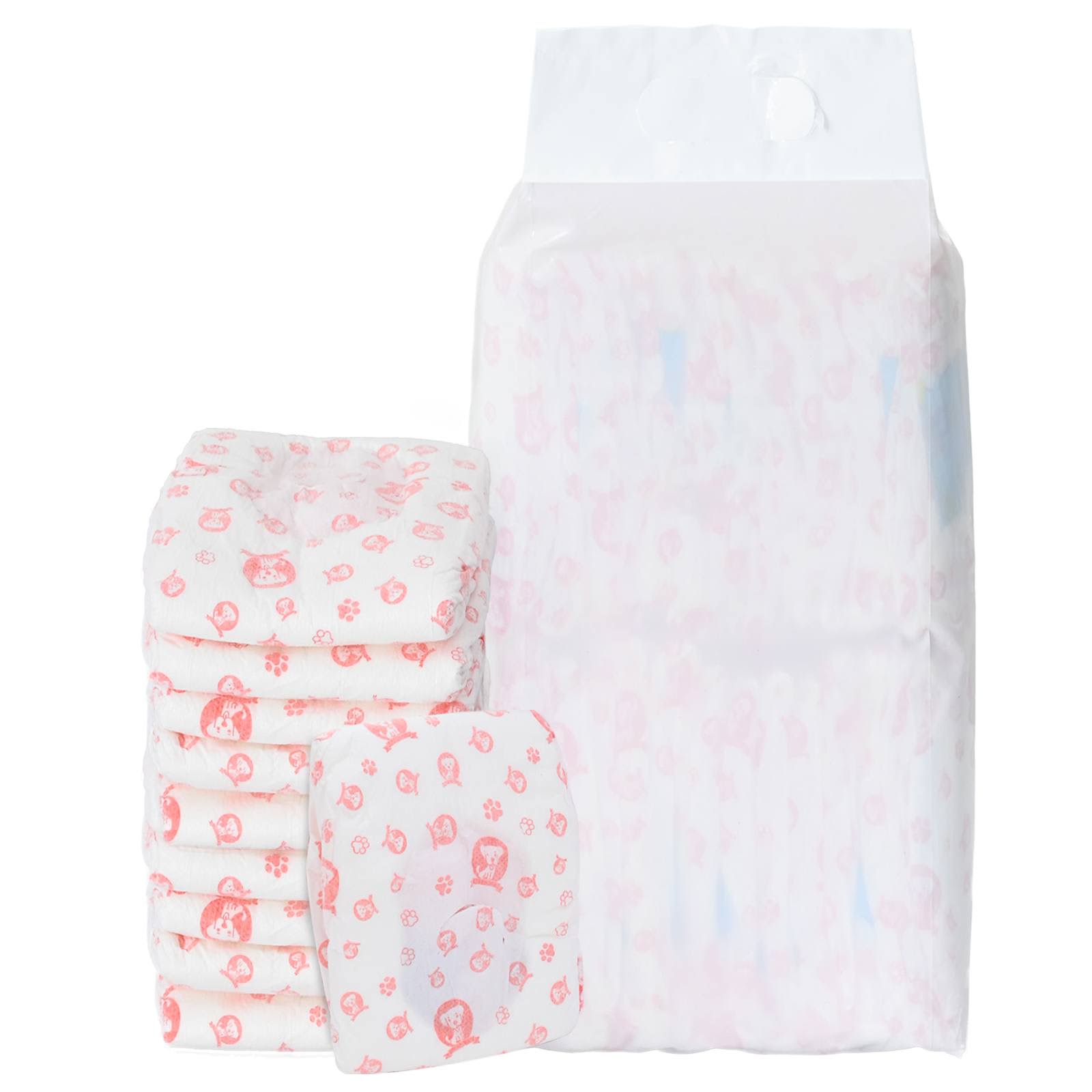 Μίας χρήσης πάνα σκύλου θηλυκή 30 pcs Λευκός M - Pakobazaar