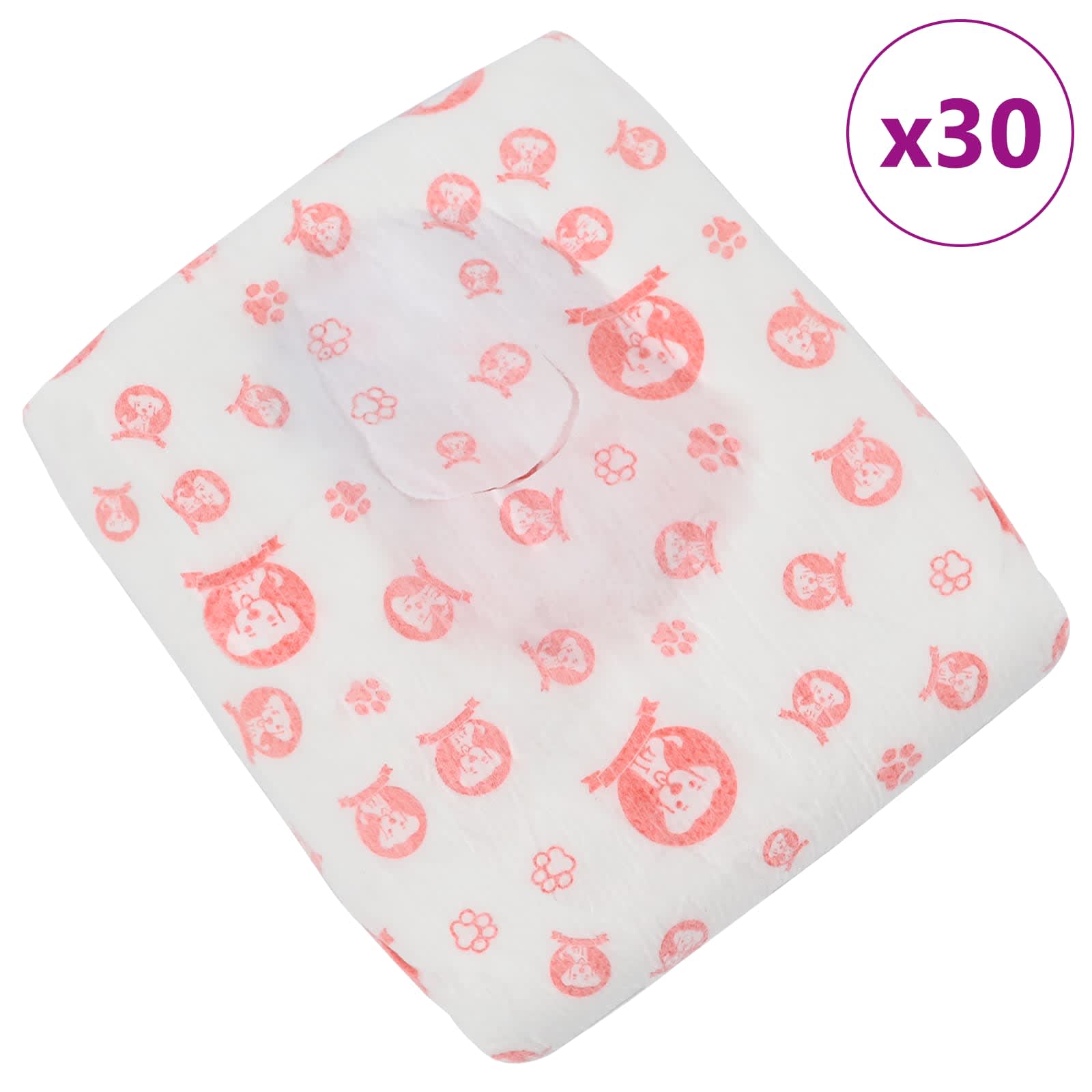 Μίας χρήσης πάνα σκύλου θηλυκή 30 pcs Λευκός M - Pakobazaar
