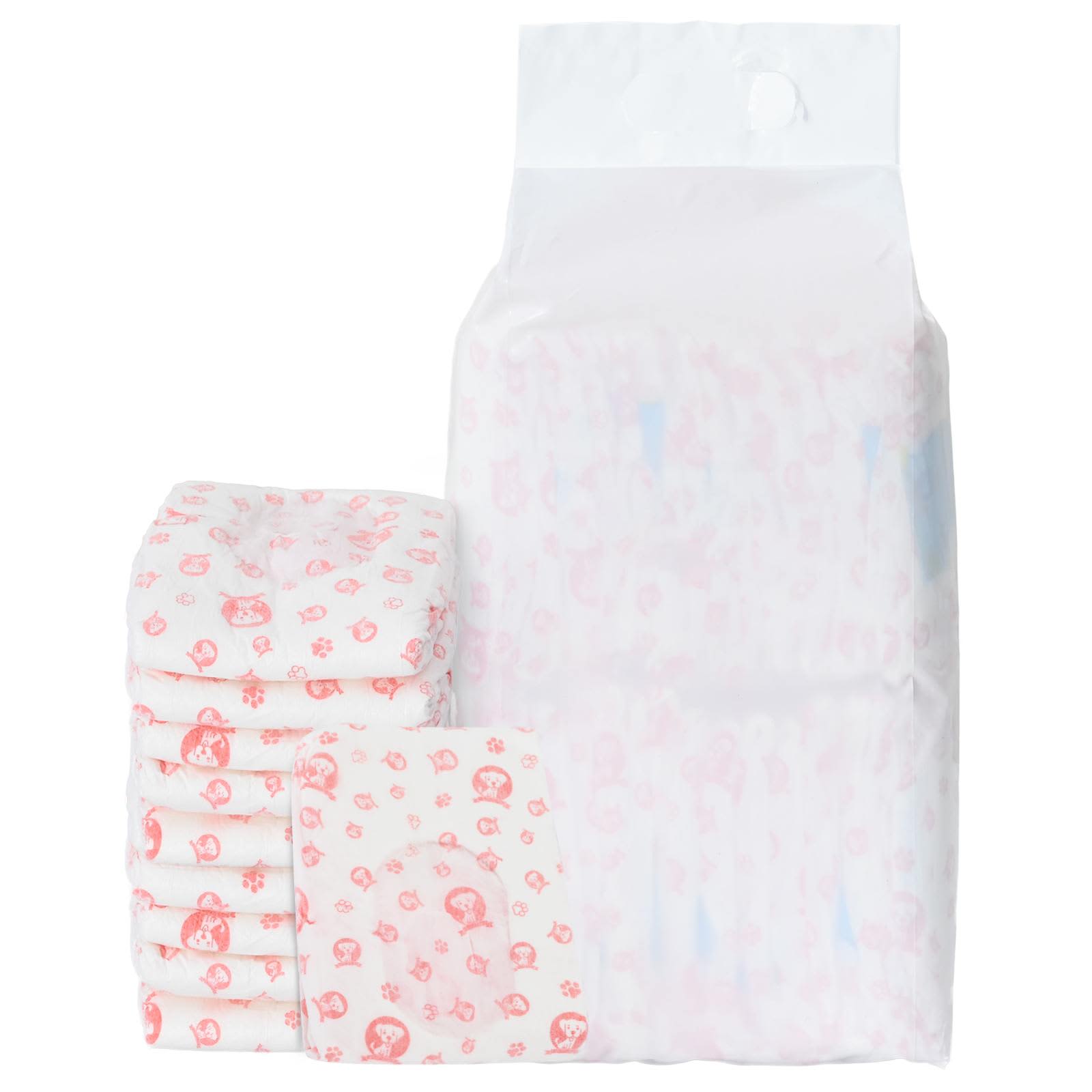 Μίας χρήσης πάνα σκύλου θηλυκή 30 pcs Λευκός L - Pakobazaar