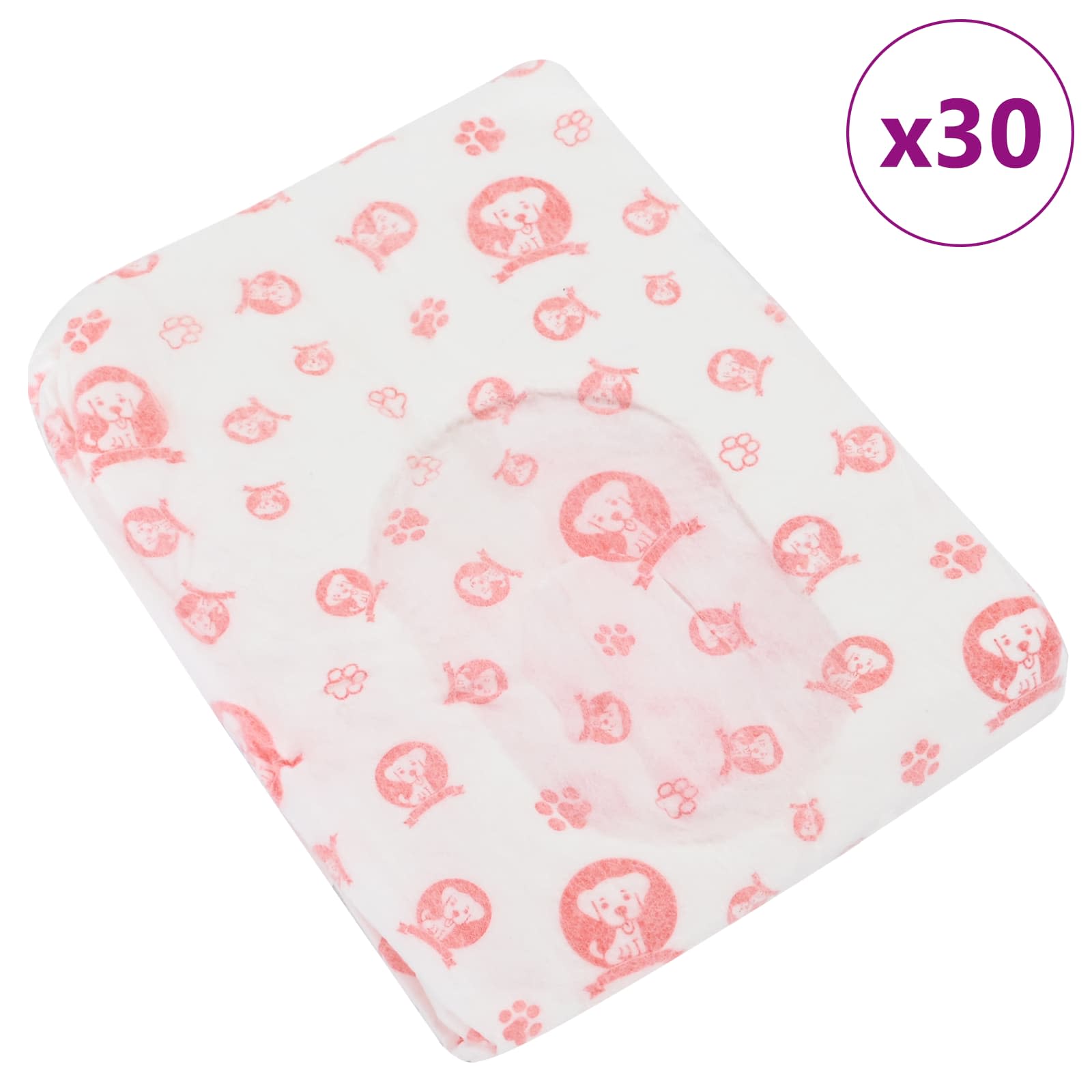 Μίας χρήσης πάνα σκύλου θηλυκή 30 pcs Λευκός L - Pakobazaar