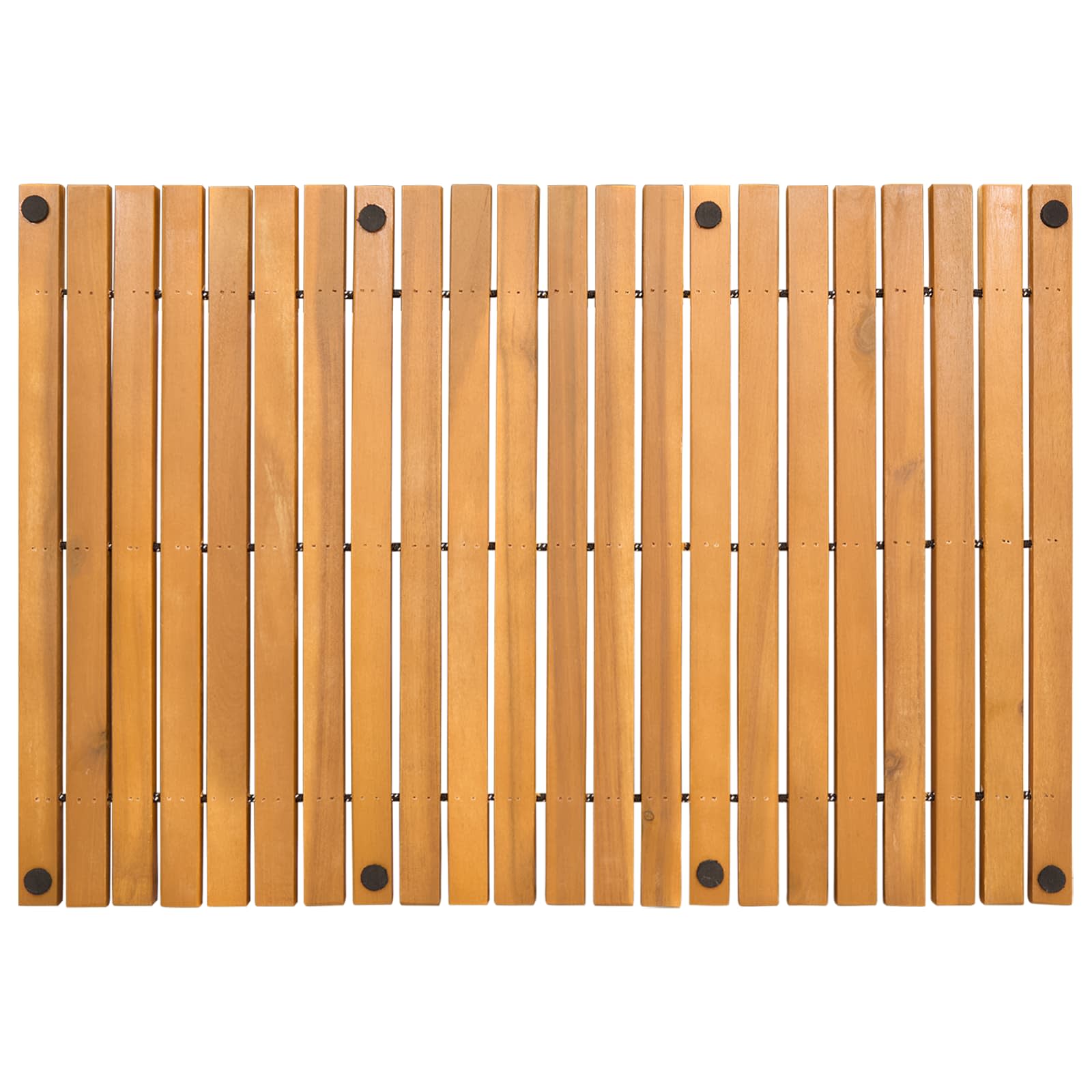 Πατάκι μπάνιου Καφέ 60 x 40 cm Στερεό Ξύλο Ακακίας - Pakobazaar