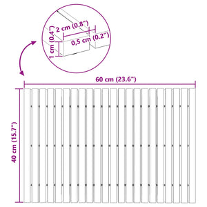 Πατάκι μπάνιου Καφέ 60 x 40 cm Στερεό Ξύλο Ακακίας - Pakobazaar