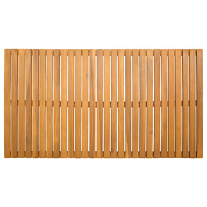 Πατάκι μπάνιου Μονόχρωμο Καφέ 100 x 55 cm ξύλο - Pakobazaar