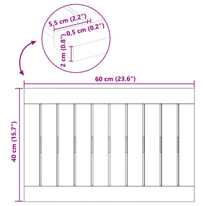 Πατάκι μπάνιου Μονόχρωμο Καφέ 60 x 40 cm ξύλο - Pakobazaar
