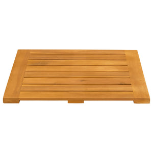Πατάκι μπάνιου Καφέ 50 x 50 cm Στερεό Ξύλο Ακακίας