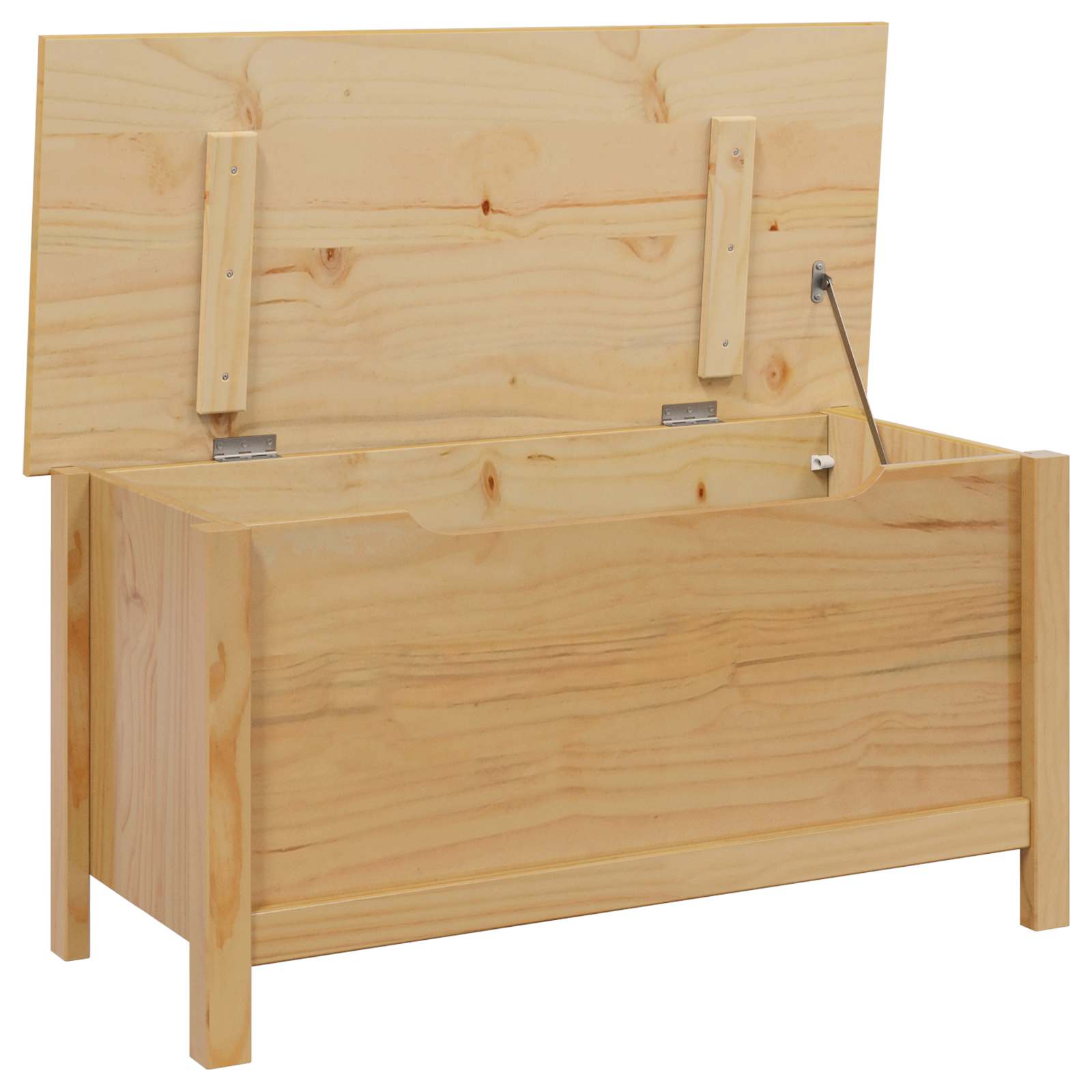 Κουτί αποθήκευσης Μέλι Καφέ 90 x 40 x 45 cm Στερεό ξύλο πεύκου - Pakobazaar