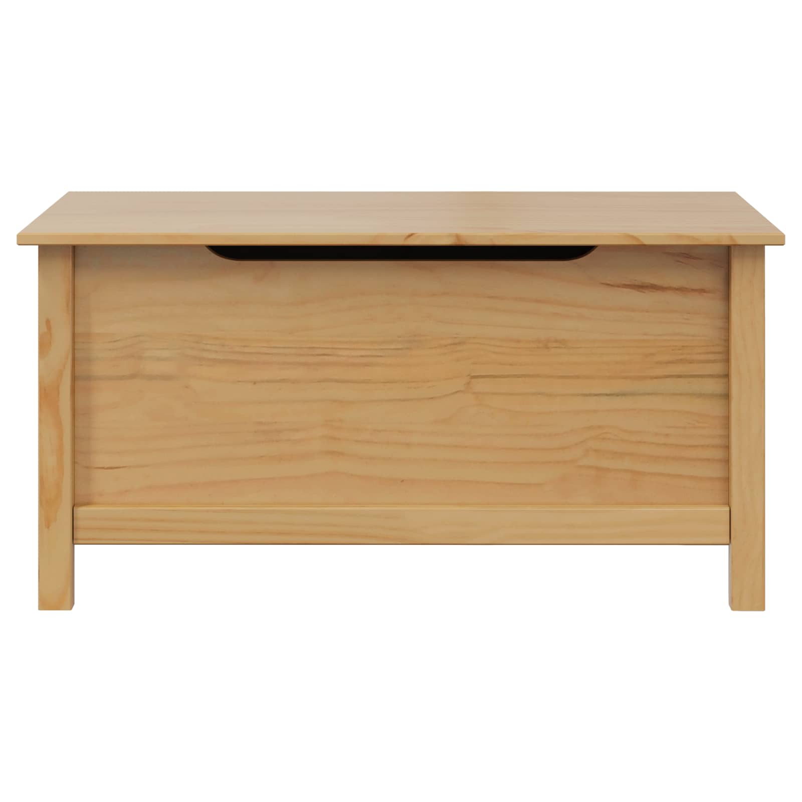Κουτί αποθήκευσης Μέλι Καφέ 90 x 40 x 45 cm Στερεό ξύλο πεύκου - Pakobazaar