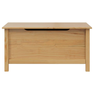 Κουτί αποθήκευσης Μέλι Καφέ 90 x 40 x 45 cm Στερεό ξύλο πεύκου - Pakobazaar