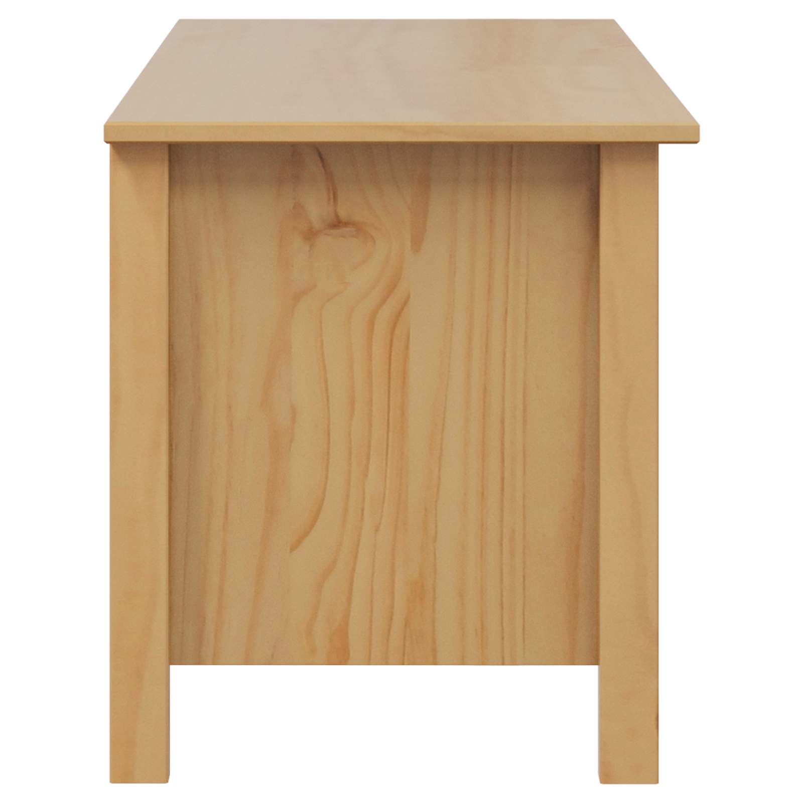 Κουτί αποθήκευσης Μέλι Καφέ 90 x 40 x 45 cm Στερεό ξύλο πεύκου - Pakobazaar