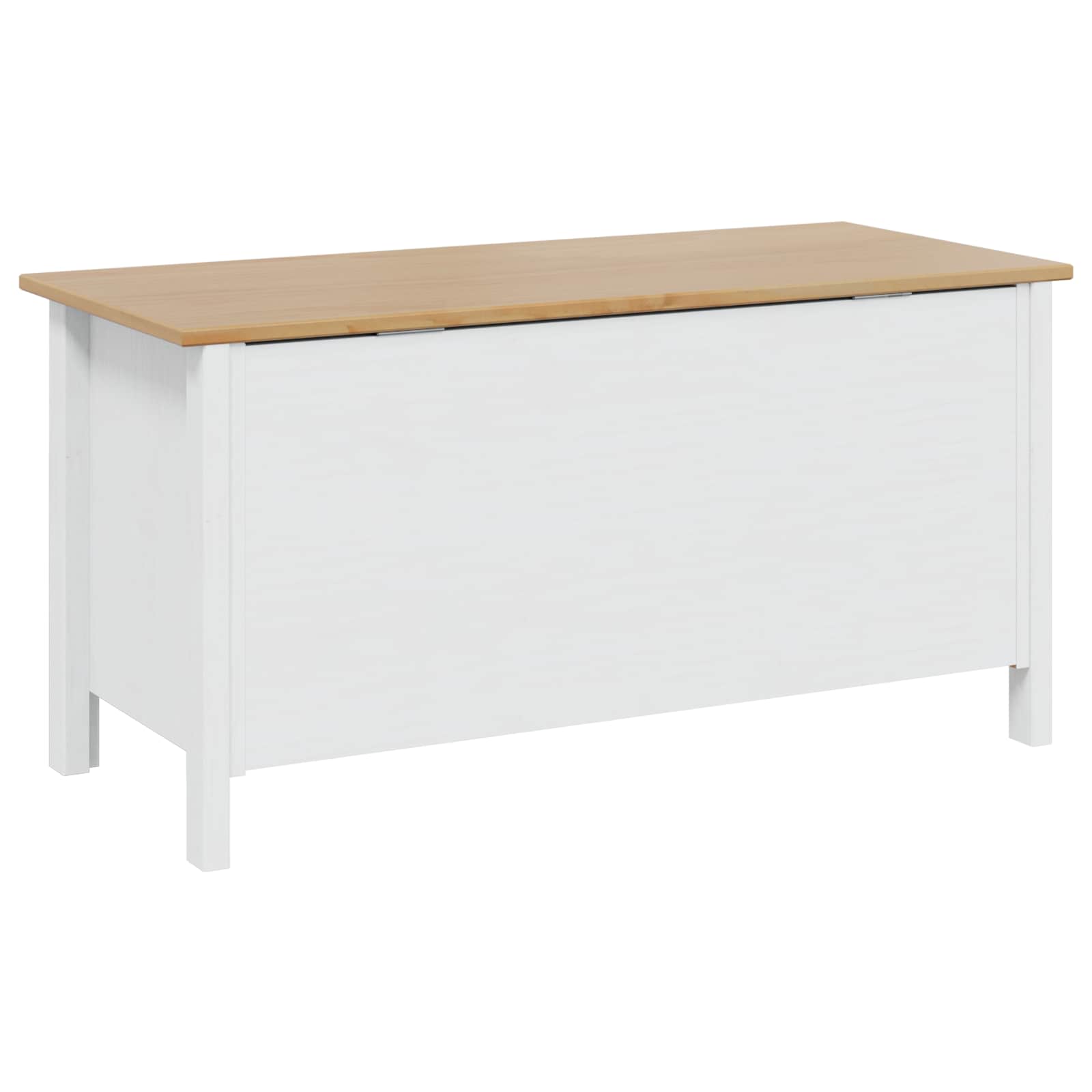 Κουτί αποθήκευσης Λευκό και καστανό μέλι 90 x 40 x 45 cm - Pakobazaar