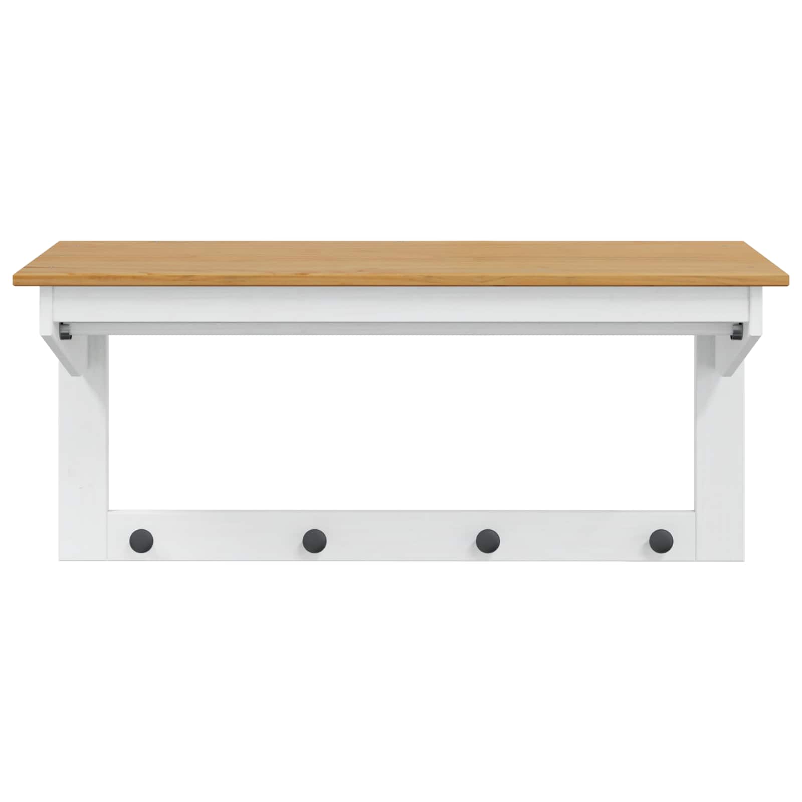 Κρεμάστρα Λευκό και καστανό μέλι 90 x 35 x 41.5 εκ. - Pakobazaar