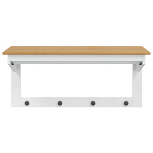 Κρεμάστρα Λευκό και καστανό μέλι 90 x 35 x 41.5 εκ. - Pakobazaar