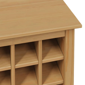 Ντουλάπι κρασιού HILL Μέλι Καφέ 79.5 x 40 x 107.5 εκ - Pakobazaar