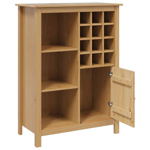 Ντουλάπι κρασιού HILL Μέλι Καφέ 79.5 x 40 x 107.5 εκ - Pakobazaar