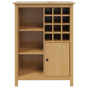 Ντουλάπι κρασιού HILL Μέλι Καφέ 79.5 x 40 x 107.5 εκ - Pakobazaar