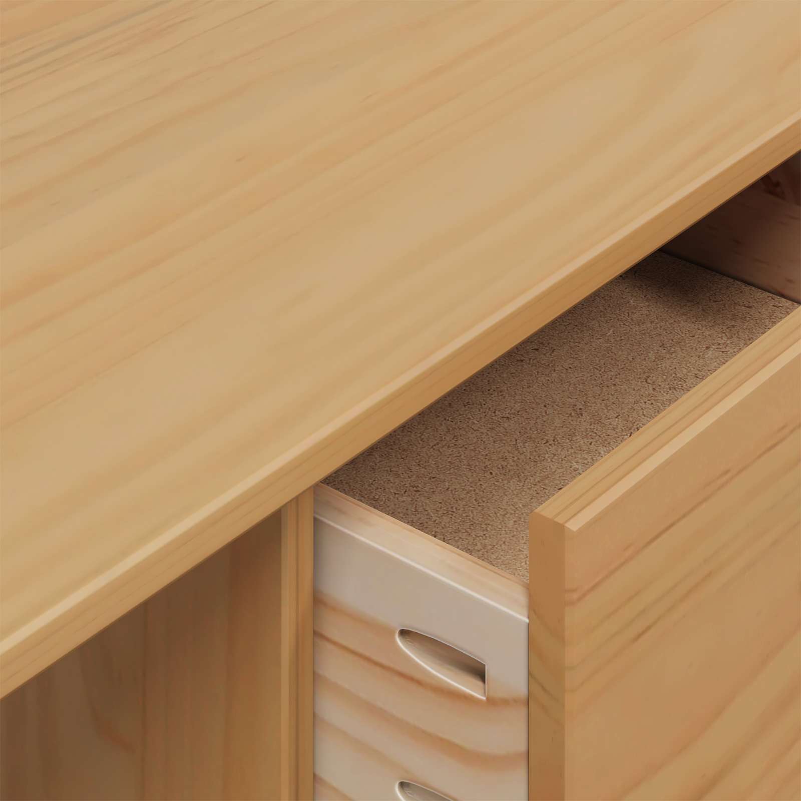 Γραφείο με Συρτάρια με συρτάρι Μέλι Καφέ 100 x 45 x 74 εκ - Pakobazaar