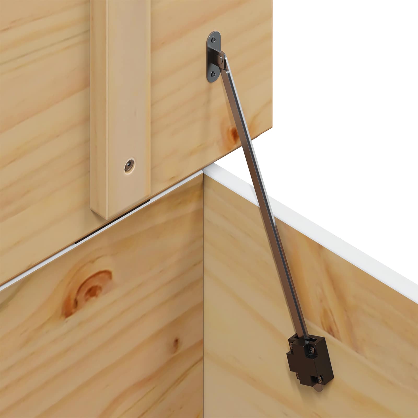 Τραπεζάκι σαλονιού Λευκό και καστανό μέλι 79.5 x 79.5 x 49 εκ. - Pakobazaar