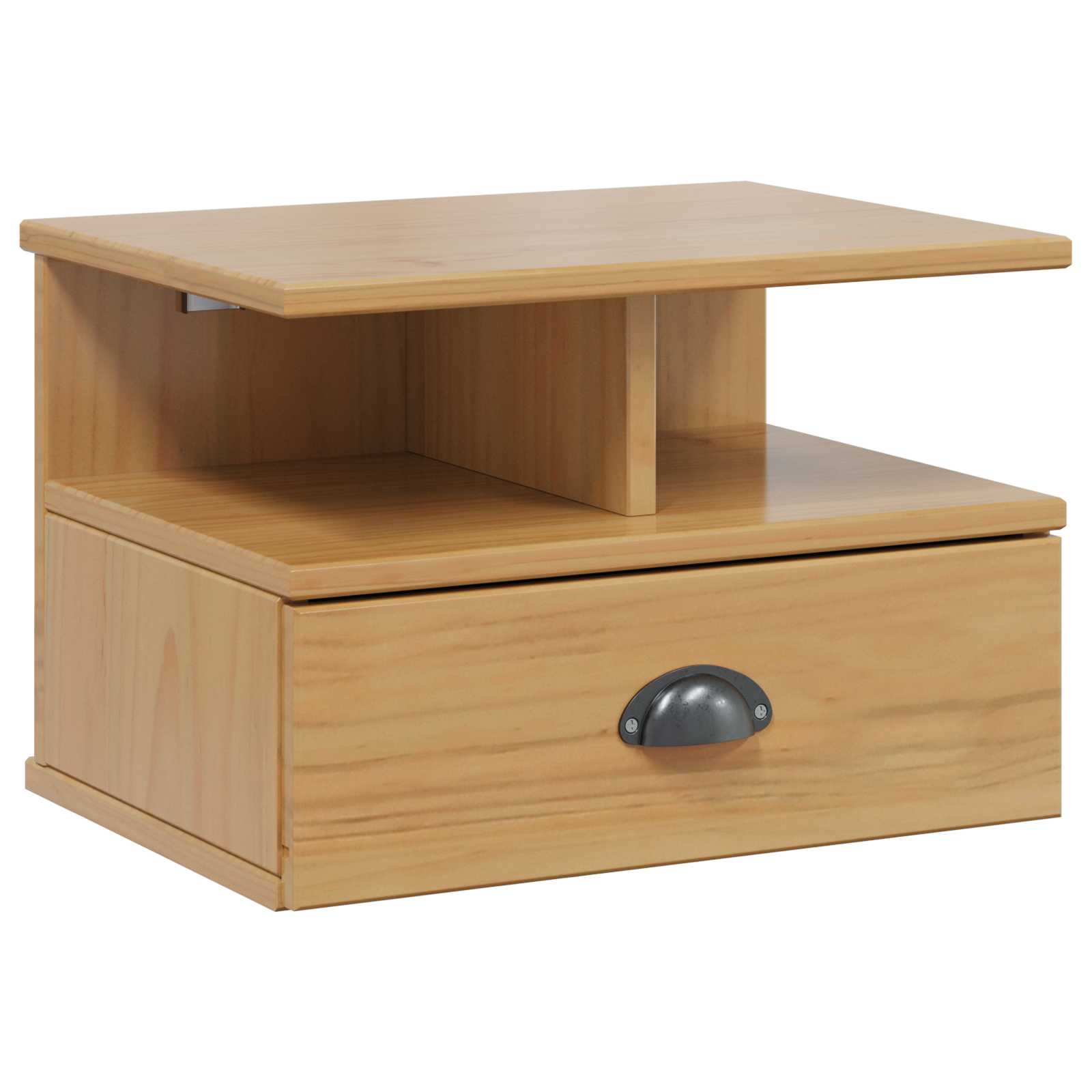 Κομοδίνο Μέλι Καφέ 40 x 31 x 27 εκ. Στερεό ξύλο πεύκου - Pakobazaar