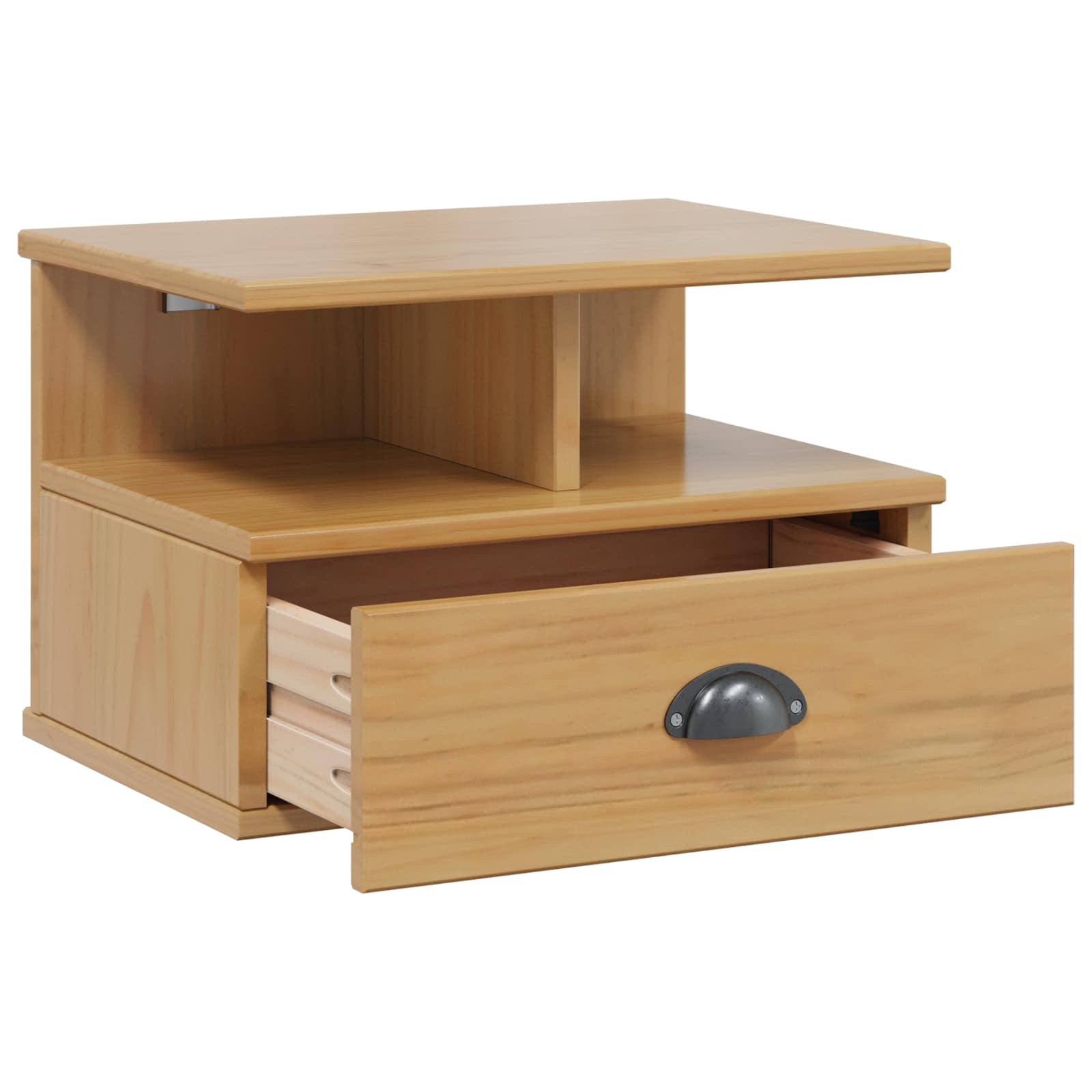 Κομοδίνο Μέλι Καφέ 40 x 31 x 27 εκ. Στερεό ξύλο πεύκου - Pakobazaar