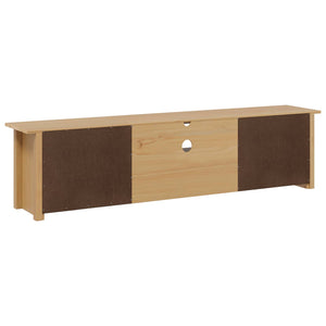 Ράφι τηλεόρασης HILL Μέλι Καφέ 158 x 40 x 39.5 εκ. Στερεό πεύκο - Pakobazaar