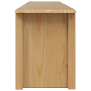 Ράφι τηλεόρασης HILL Μέλι Καφέ 158 x 40 x 39.5 εκ. Στερεό πεύκο - Pakobazaar