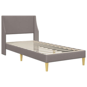 Σκελετός κρεβατιού με στρώμα Taupe 80x 200 εκ. Πολυεστέρας - Pakobazaar