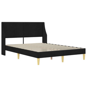 Σκελετός κρεβατιού με στρώμα Μαύρο 120 x 190 cm Πολυεστέρας - Pakobazaar
