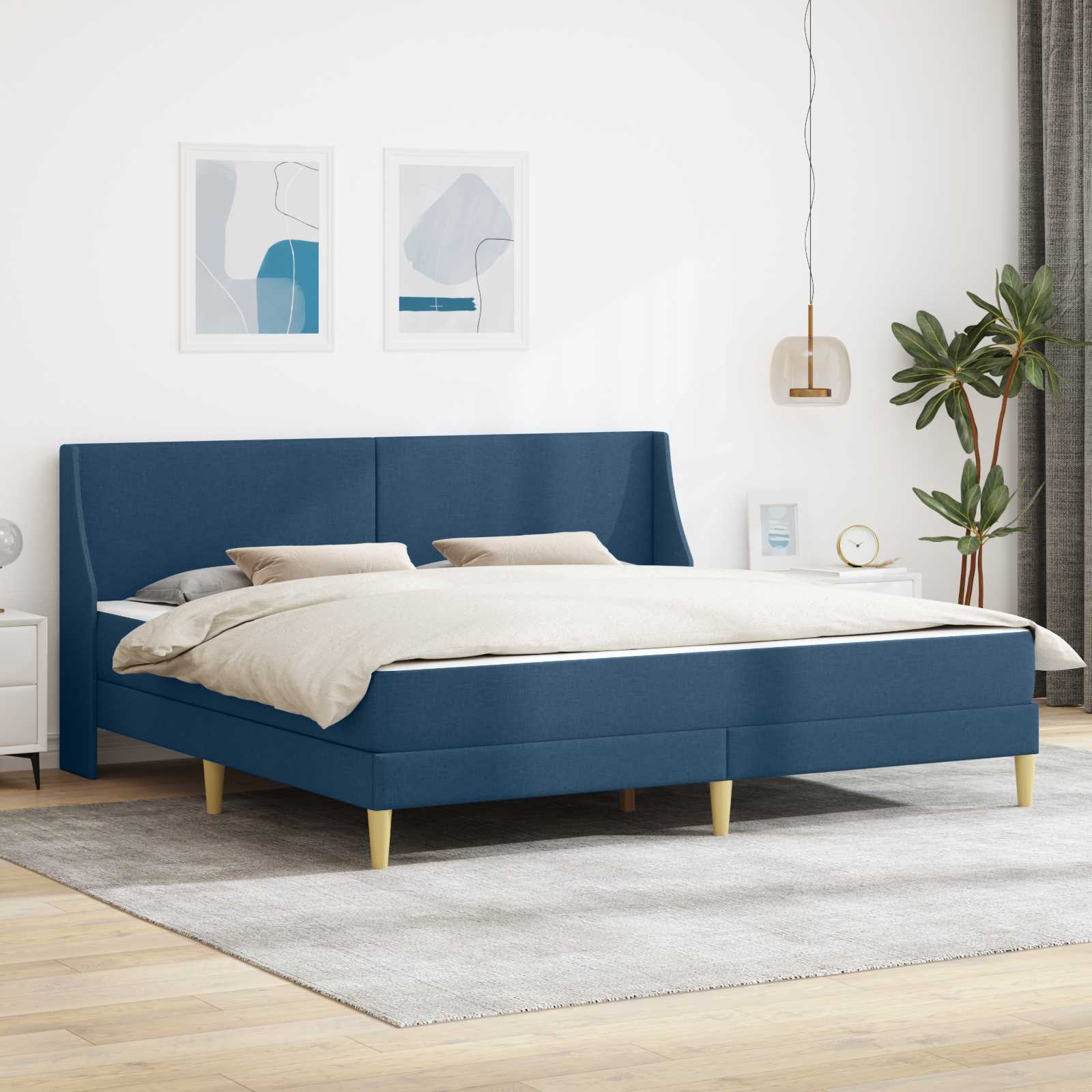 Σκελετός κρεβατιού με στρώμα με κεφαλάρι Πολυεστέρας - Pakobazaar