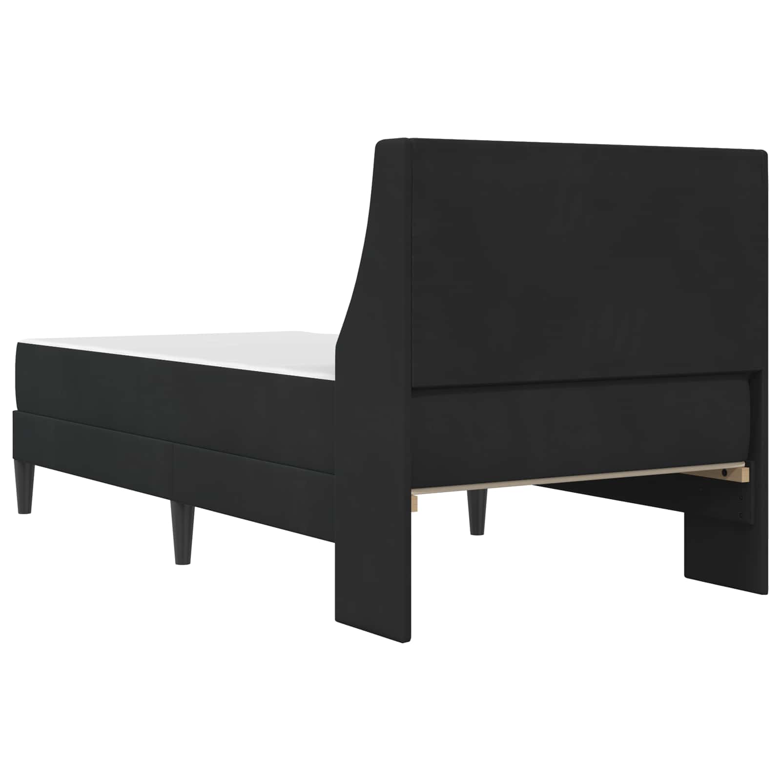 Σκελετός κρεβατιού με στρώμα Μαύρο 90 x 190 cm Βελούδο - Pakobazaar