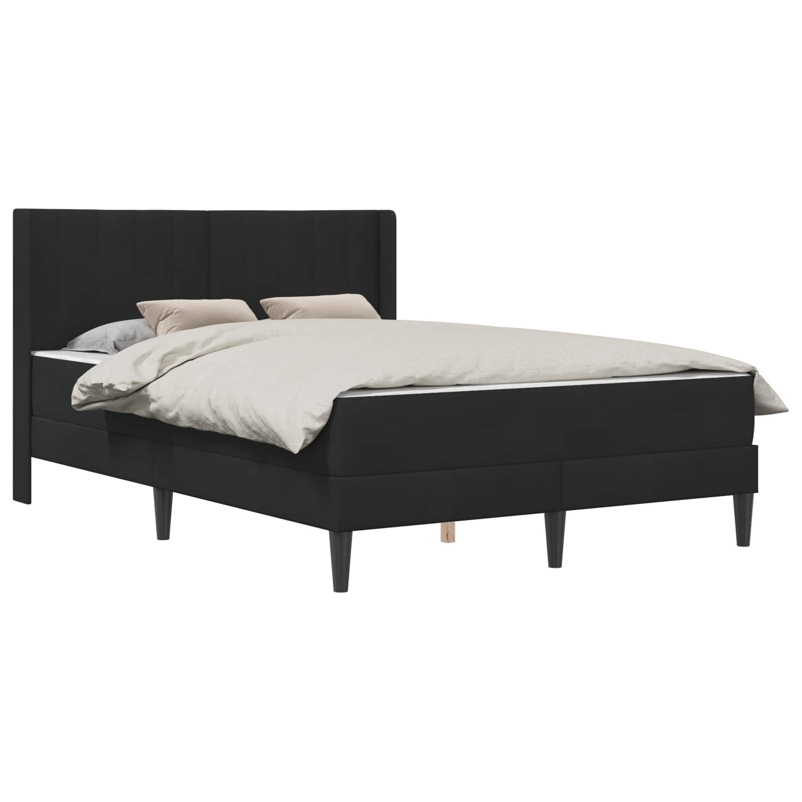 Σκελετός Κρεβατιού Μαύρο 120 x 190 cm Βελούδο - Pakobazaar