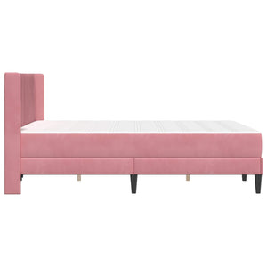 Σκελετός Κρεβατιού Ροζ 140 x 190 cm Βελούδο - Pakobazaar