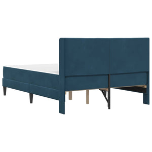 Σκελετός Κρεβατιού Μπλε 140 x 190 cm Βελούδο - Pakobazaar