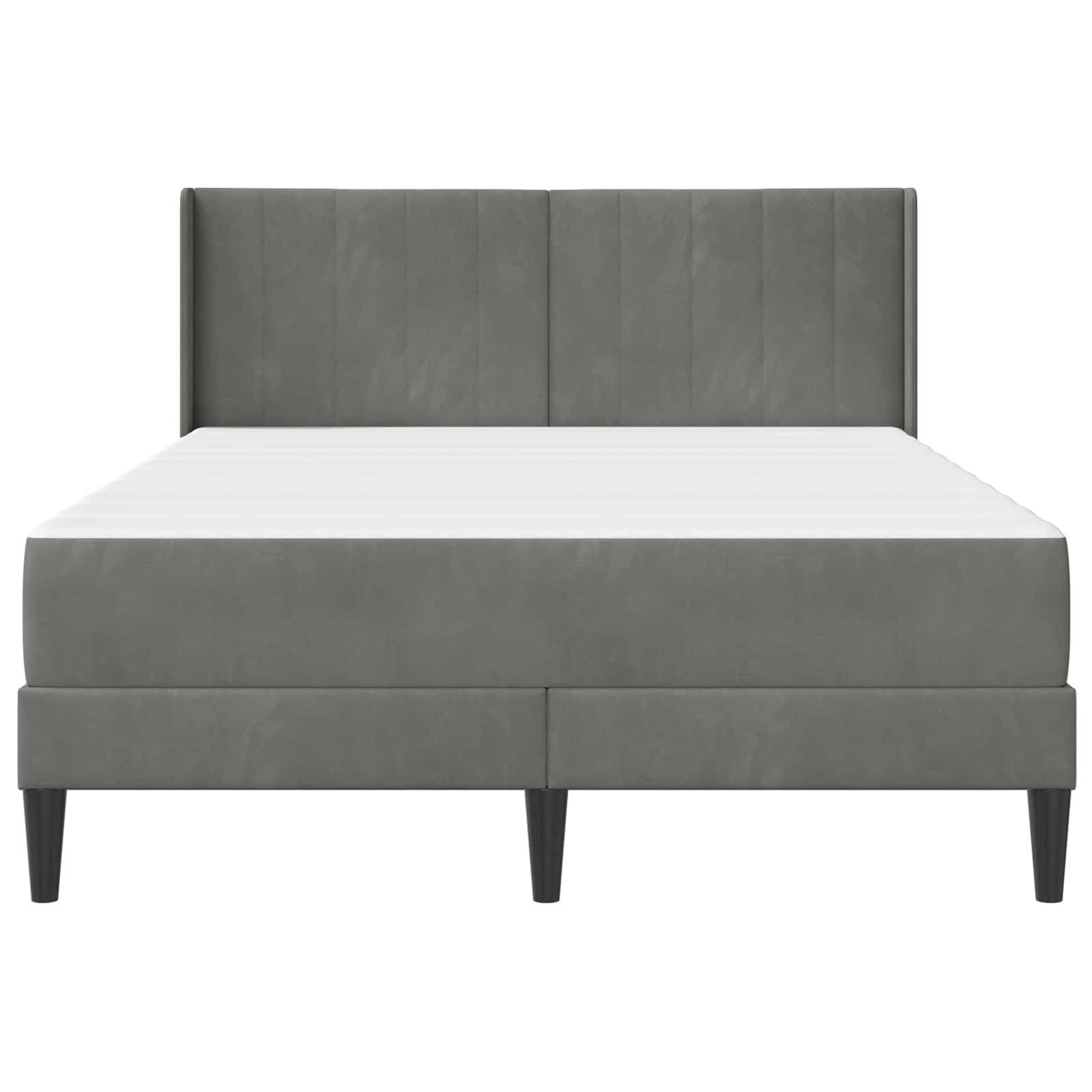 Σκελετός Κρεβατιού Σκούρο Γκρι 160 x 200 cm Βελούδο - Pakobazaar