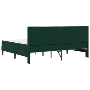 Σκελετός Κρεβατιού Σκούρο Πράσινο 180 x 200 cm Βελούδο - Pakobazaar