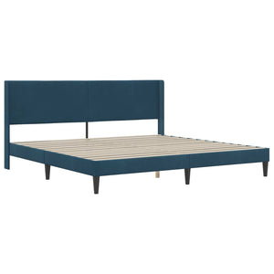 Σκελετός Κρεβατιού Μπλε 180 x 200 cm Βελούδο - Pakobazaar