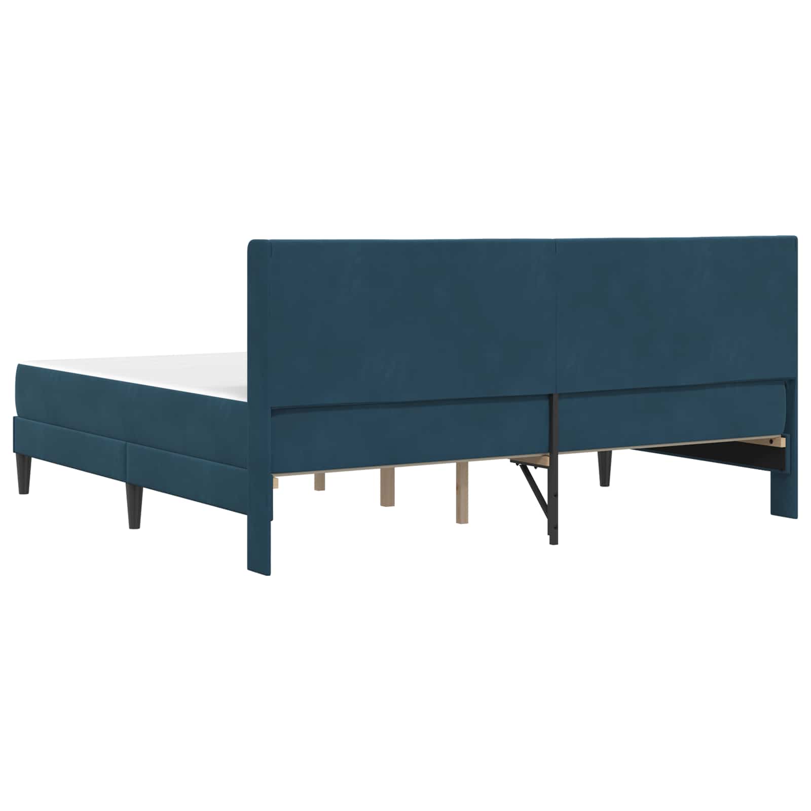 Σκελετός Κρεβατιού Μπλε 180 x 200 cm Βελούδο - Pakobazaar