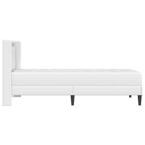 Σκελετός κρεβατιού με στρώμα Λευκό 90 x 190 cm Τεχνητό Δέρμα - Pakobazaar