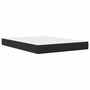 Σκελετός κρεβατιού με στρώμα Μαύρο 140 x 200 cm Τεχνητό Δέρμα - Pakobazaar