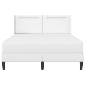 Σκελετός κρεβατιού με στρώμα Λευκό 160 x 200 cm Τεχνητό Δέρμα - Pakobazaar