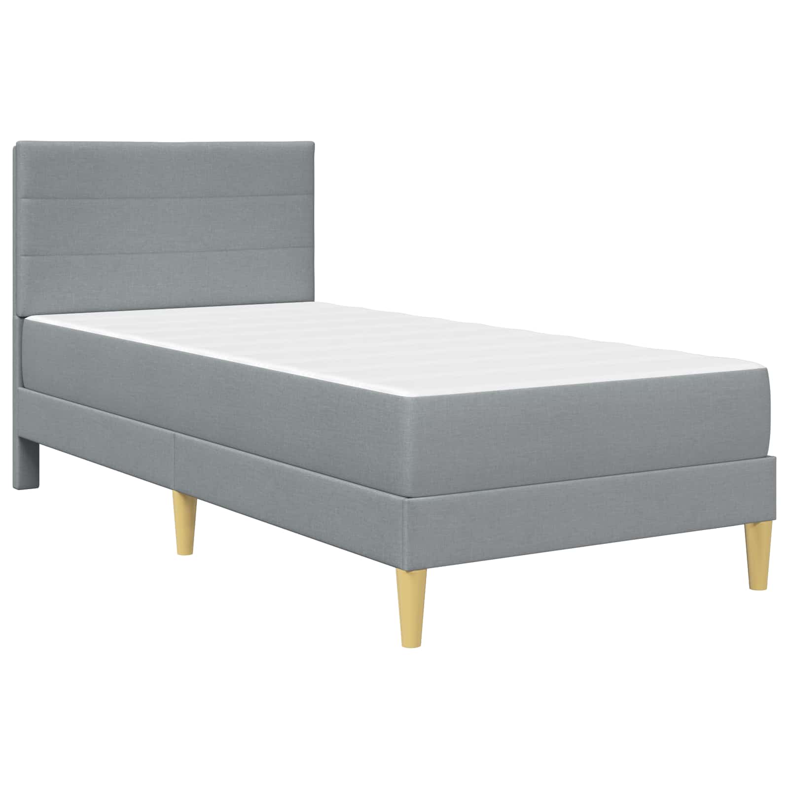 Σκελετός Κρεβατιού Ανοιχτό γκρι 90 x 200 cm Πολυεστέρας - Pakobazaar