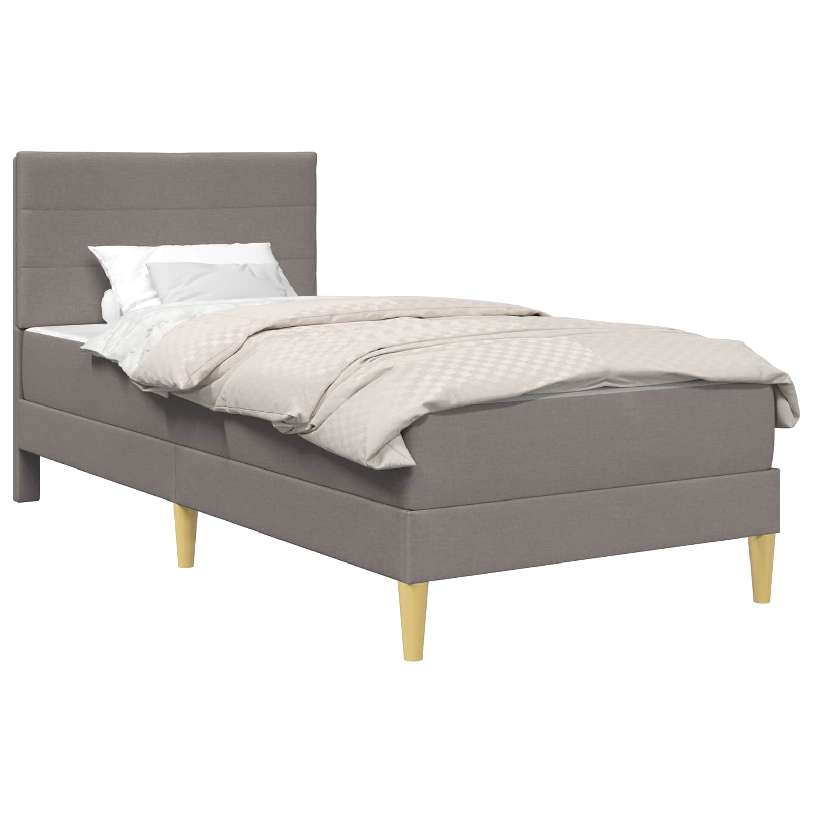 Σκελετός Κρεβατιού Taupe 90 x 200 cm Πολυεστέρας - Pakobazaar