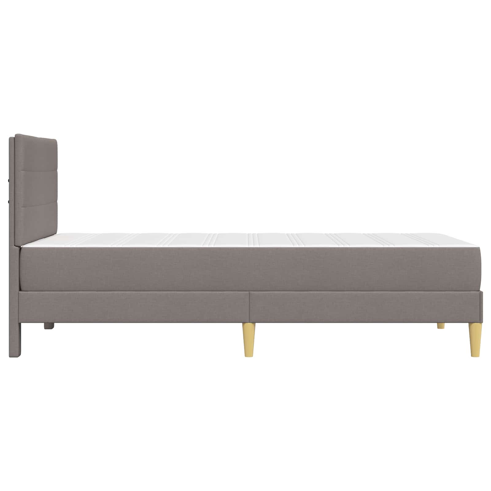 Σκελετός Κρεβατιού Taupe 90 x 200 cm Πολυεστέρας - Pakobazaar